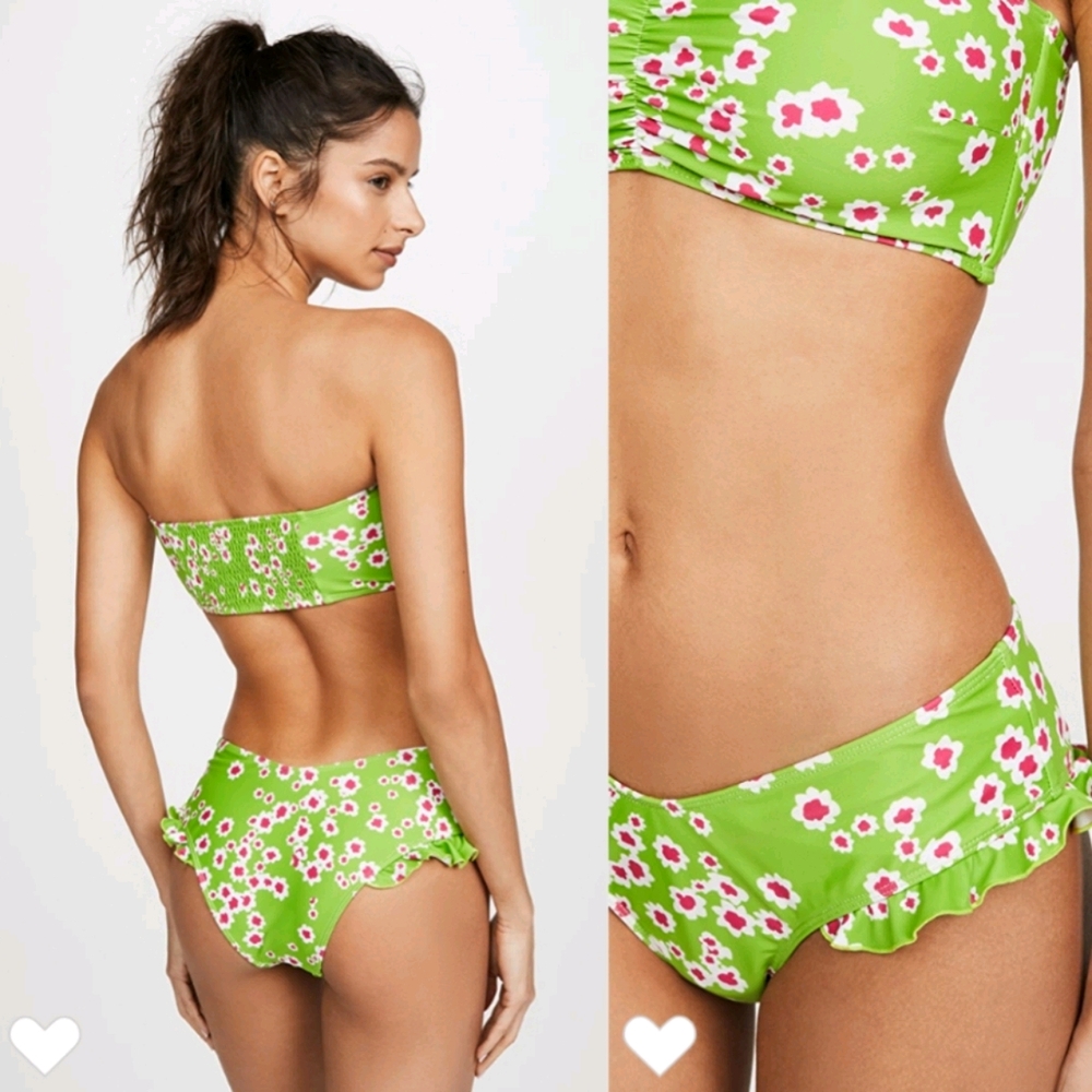 Faithfull the Brand Tia Bikini Set Bandeau Ruffle - Picture 2 of 12